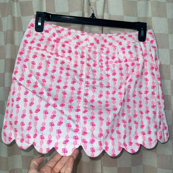 Lilly Pulitzer Colette Skort Pink Topaz Pineapple - Picture 9 of 12